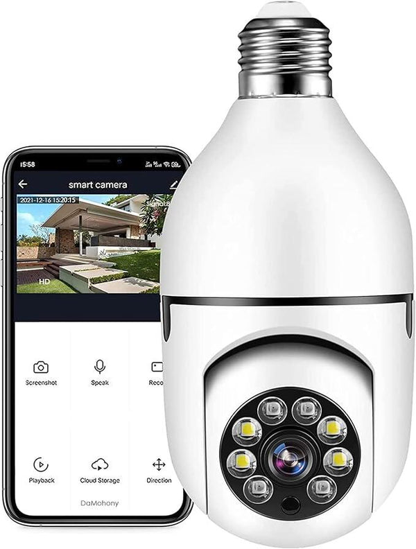 Wireless Security Camera with Bulb Adapter