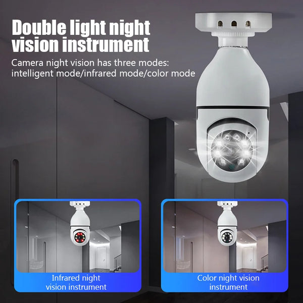 Lampa Cameră Supraveghere Smart 360